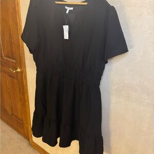 Maurices Charcoal V-Neck Dress